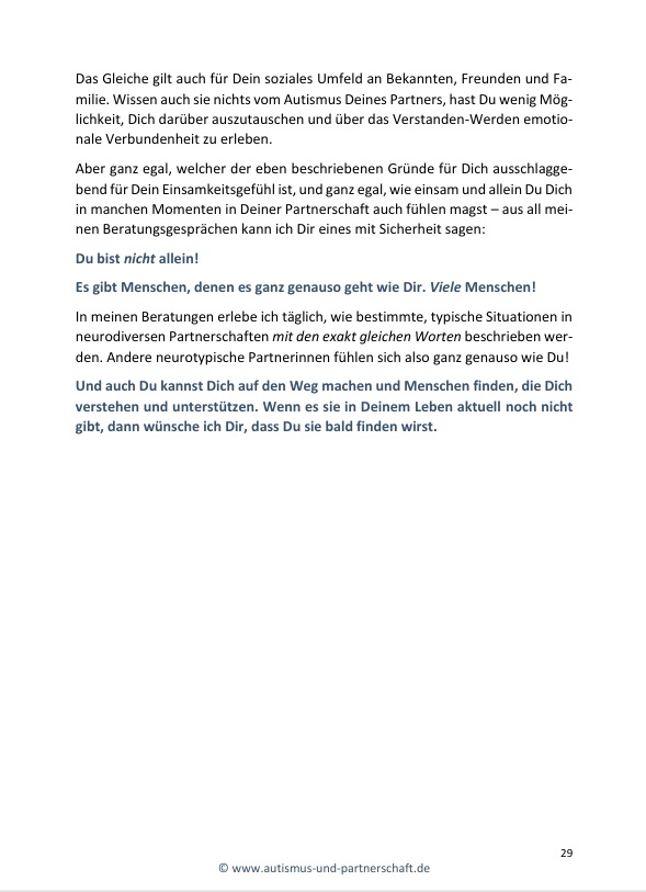 eBook: Autismus in der Partnerschaft von A bis Z 7 Autismus in der Partnerschadft von A bis Z